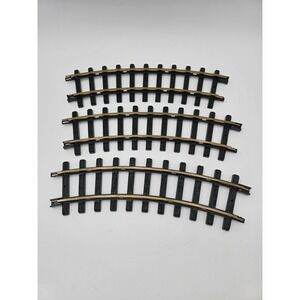New Bright Holiday Express 3 CURVE TRACKS 384-387 Series Train Track polished
